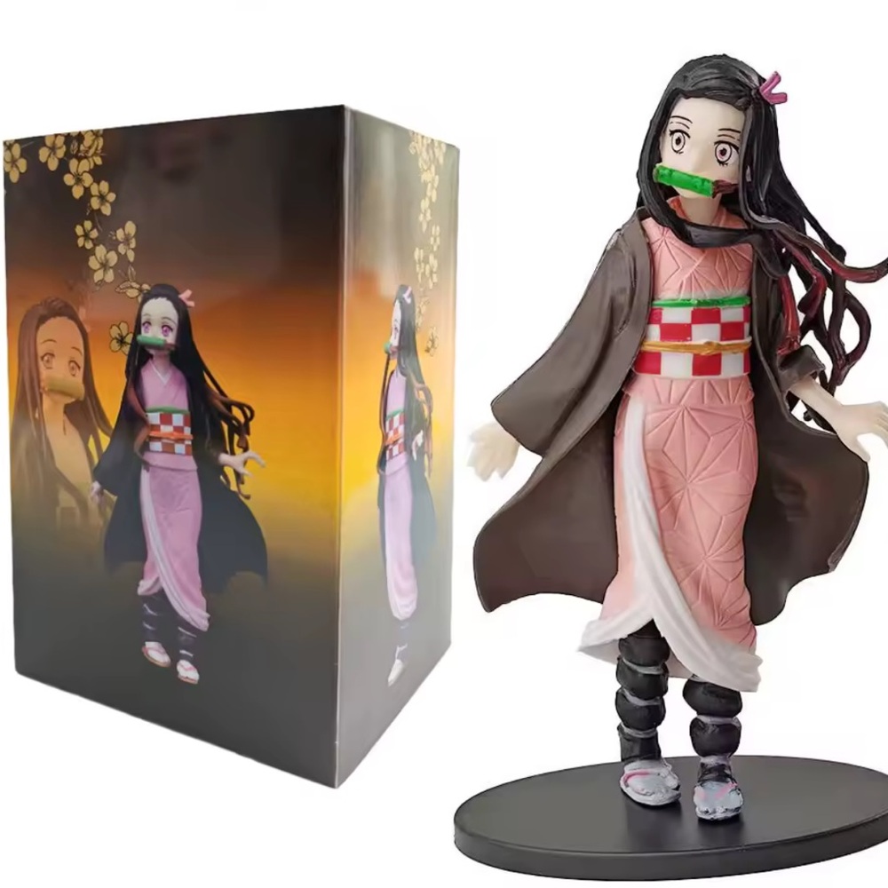 Anime Figure with Pink and Brown Outfit